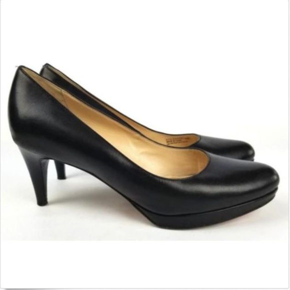 Cole Haan Shoes - Cole Haan Nike Air Classic Black Heel Leather Shoe